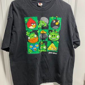angry birds T shirt size L  pre owned